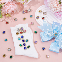 80Pcs 8 Colors Sew on Rhinestones&nbsp;RESI-AR0001-52