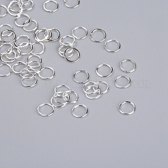 鉄オープン丸カン  ラウンド  銀  7x0.6mm  22ゲージ  内径：5mm  200~230個/セット&nbsp;IFIN-WH0058-13D-S
