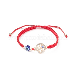 6Pcs 6 Style Resin Evil Eye Braided Bead Bracelets Set&nbsp;BJEW-JB08808