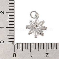 Rack Plating Brass Micro Pave Cubic Zirconia Pendants&nbsp;KK-I716-01P-01