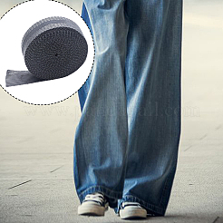 ポリエステルリボン  アクセサリー縫製用  スレートグレイ  1インチ（25mm）&nbsp;OCOR-WH20816-011B