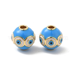 Brass Enamel Beads&nbsp;KK-E077-03G