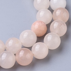 天然ピンクアベンチュリンビーズ連売り  ラウンド  8mm  穴：0.8mm  約45~47個/連  （38cm）&nbsp;X-G-P397-01