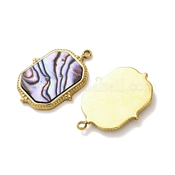303 Stainless Steel & Natural Paua Shell Pendants&nbsp;SH-CBA1E47-01G