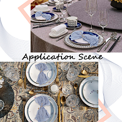 Wrinkled Polyester Dinner Cloth Napkins&nbsp;AJEW-WH20020-115C