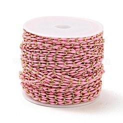 Brass Enamel Curb Chains&nbsp;CHC-C003-13G-05