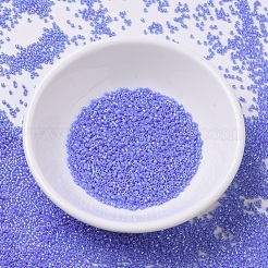 MIYUKIデリカビーズ小  シリンダー  日本製シードビーズ  15/0  （dbs0167)不透明med青ab  1.1x1.3mm  穴：0.7mm  約35000PCS /ボトル  10 G /ボトル&nbsp;SEED-JP0008-DBS0167