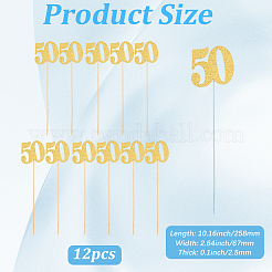 12Pcs Paper Cake Label&nbsp;AJEW-SP0004-14