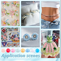 1800Pcs Glass Seed Beads&nbsp;SEED-NB0002-14