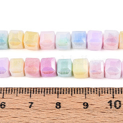 Anti-Tarnish Electroplate Glass Beads Strands&nbsp;GLAA-T025-6mm-10A