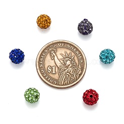 Pave Disco Ball Beads&nbsp;RB-H258-8MM-M