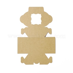 厚紙ギフト箱  ペット四角窓付き  スコアー  バリーウッド  完成品：10.1x10.1x6.5cm;展開：36x23x0.05cm&nbsp;CON-F019-04