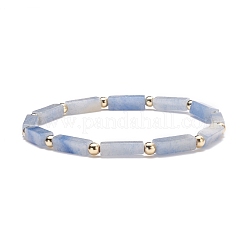 Natural Stones Rectangle Beads Stretch Bracelet&nbsp;BJEW-JB07506