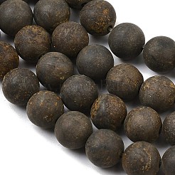 Natural Pyrite Bead Strands&nbsp;G-G670-09-8mm