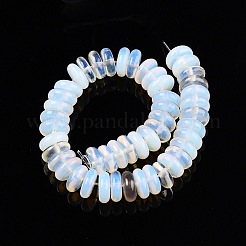 オパールビーズ連売り  ロンデル  10x4mm  穴：1mm  約50個/連  7.68~8.2''（19.5~20.5センチメートル）&nbsp;G-T138-70