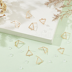 Brass Stud Earring Findings&nbsp;KK-BC0003-74G