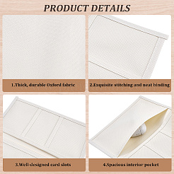 長方形オックスフォード生地収納バッグコア交換用2個  2色のナイロン弾性ロープ2本付き  旅行用ノート  ミックスカラー  205x225x2mm&nbsp;FIND-CP0003-93