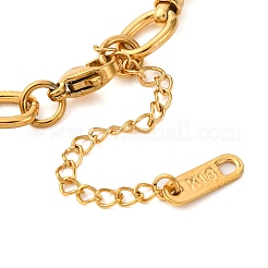 Ion Plating(IP) 304 Stainless Steel Mesh Chain Bracelet for Women&nbsp;BJEW-S003-02G