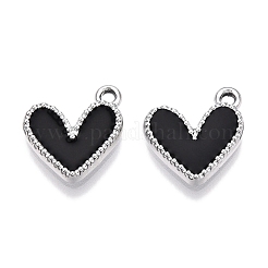 Rack Plating Alloy Enamel Charms&nbsp;ENAM-N056-343P