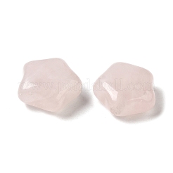 天然石ローズクォーツビーズ  スター  10.6~11x11x5.3~5.5mm  穴：1.2~1.4mm&nbsp;G-A090-01B