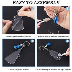 DIY Megaphone Acrylic Keychain Making Kits&nbsp;DIY-WH0387-91P