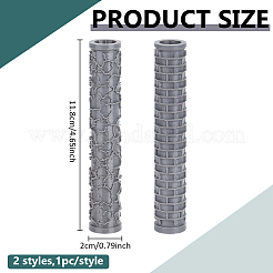 2Pcs 2 Styles PLA Clay Texture Roller&nbsp;FIND-ME0003-89