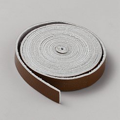 平らな模造革コード  サドルブラウン  13x2mm  約2.52ヤード（2.3m）/ロール&nbsp;AJEW-WH20005-16E-02