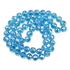 Transparent Electroplate Glass Beads Strands&nbsp;EGLA-N002-34C-B13