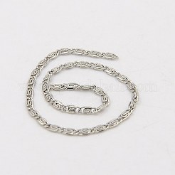 Non-Tarnish 3.28 Feet 304 Stainless Steel Lumachina Chains&nbsp;X-CHS-K002-21C