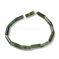 天然石モスアゲートビーズ連売り  コラム  13~14x4~4.5mm  穴：1.2mm  約14個/連  7.48''（19センチメートル）&nbsp;G-U010-A07-01