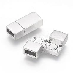 Tarnish Resistant 304 Stainless Steel Magnetic Clasps with Glue-in Ends&nbsp;STAS-G143-94A