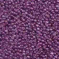 TOHOラウンドシードビーズ  日本製シードビーズ  （205)ゴールド光沢ダークアメジスト  8/0  3mm  穴：1mm  約1111個/50g&nbsp;SEED-XTR08-0205