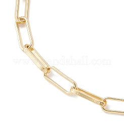 Brass Paperclip Chain Bracelets for Women&nbsp;BJEW-JB12541