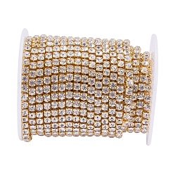 Brass Rhinestone Strass Chains&nbsp;CHC-T001-SS18-01C