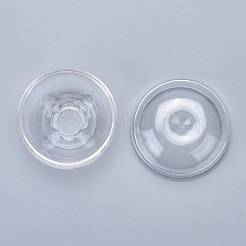 プラスチックキャンドル型  キャンドル作りツール用  リンゴの形  透明  54x54mm  穴：14mm  内径：46mm&nbsp;LS-DIY-I035-11