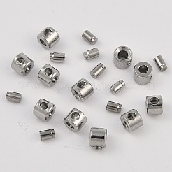 304 Stainless Steel Crimp Beads&nbsp;STAS-Z090-02P