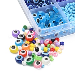 DIY Evil Eye Necklace Bracelet Making Kit&nbsp;DIY-YW0006-14