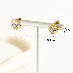 Elegant Vintage Style Heart 201 Stainless Steel Hoop Earrings&nbsp;FS6217