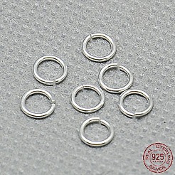 925スターリングシルバーオープンタイプ丸カン  ラウンド  銀  5x0.8mm  20ゲージ  穴：3.5mm&nbsp;STER-A005-28