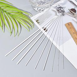 プラスチック製の正方形のソリッドバーロッド  DIYサンドテーブル建築モデル作成用  透明  253x1~3x1~3mm&nbsp;DIY-OC0008-27
