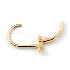 Brass Leverback Earring Findings&nbsp;KK-O131-09G