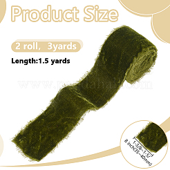 Velvet Frayed Fringe Ribbon&nbsp;OCOR-WH0082-485A