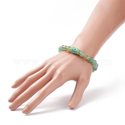 Gemstone Round Beaded Stretch Bracelet&nbsp;BJEW-JB08633