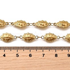 304 Stainless Steel Ladybug Link Chain Necklaces for Women Men&nbsp;NJEW-K249-21B-G
