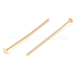 Brass Flat Head Pins&nbsp;KK-N254-47B-G