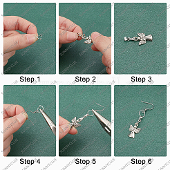 36Pcs 9 Style Brass Ice Pick Pinch Bails&nbsp;KK-SC0002-57