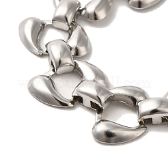 Non-Tarnish 304 Stainless Steel Teardrop Link Chain Bracelets&nbsp;BJEW-Q776-05P