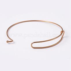 Adjustable Ion Plating(IP) 304 Stainless Steel Expandable Bangle Making&nbsp;BJEW-L604-09G
