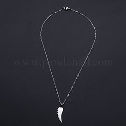 Non-Tarnish 201 Stainless Steel Pendant Necklaces&nbsp;NJEW-S105-JN536-45-1