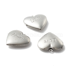 Tarnish Resistant 304 Stainless Steel Diffuser Locket Pendants&nbsp;STAS-K002-06P